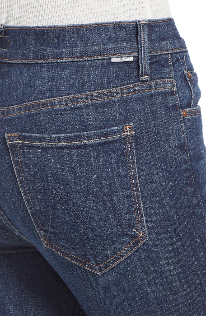 MOTHER Raw Hem Flare Jeans, Alternate, color,