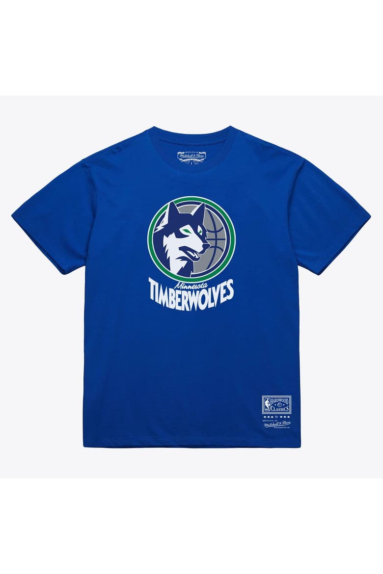 Unisex Mitchell & Ness  Royal Minnesota Timberwolves Hardwood Classics Arch T-Shirt, Main, color, Royal