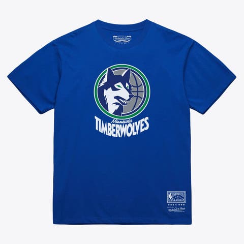 Unisex Mitchell & Ness  Royal Minnesota Timberwolves Hardwood Classics Arch T-Shirt