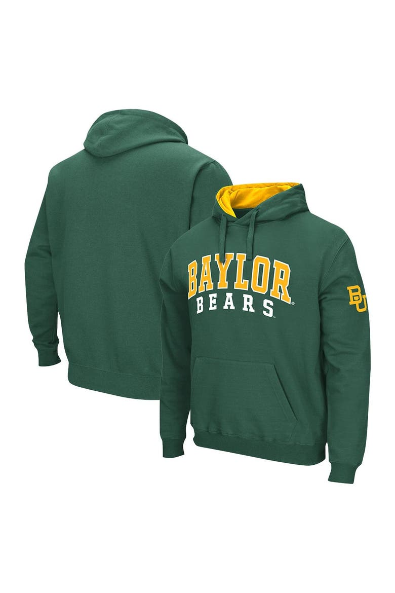 Men's Colosseum Green Baylor Bears Double Arch Pullover Hoodie, Main, color, Green