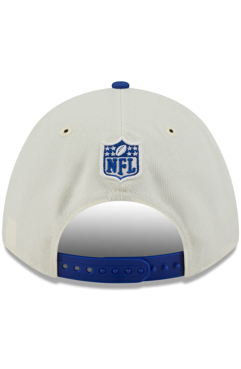 New Era Men's New Era Cream/Royal Buffalo Bills 2025 NFL Draft 9FORTY A-Frame M-Crown Adjustable Hat, Alternate, color, Cream