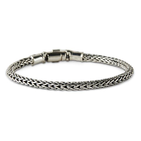 Woven Silver Bracelet