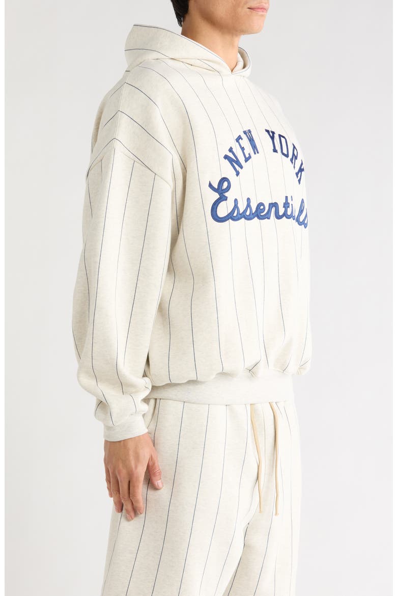 x MLB Mets Sport Cotton Blend Graphic Hoodie, Alternate, color, OATMEAL HEATHER/ PINSTRIPES
