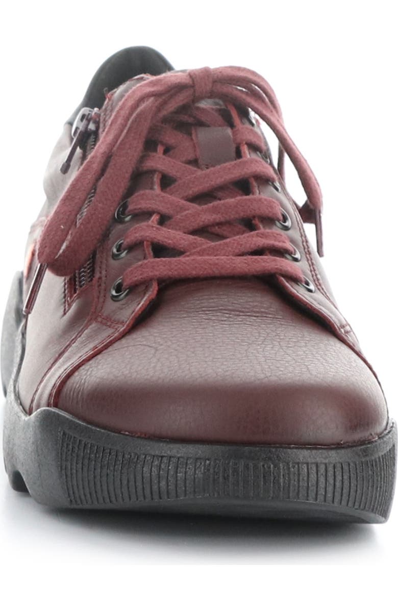 Softinos by Fly London Whiz Sneaker, Alternate, color, 010 Dk Red/Black Smo