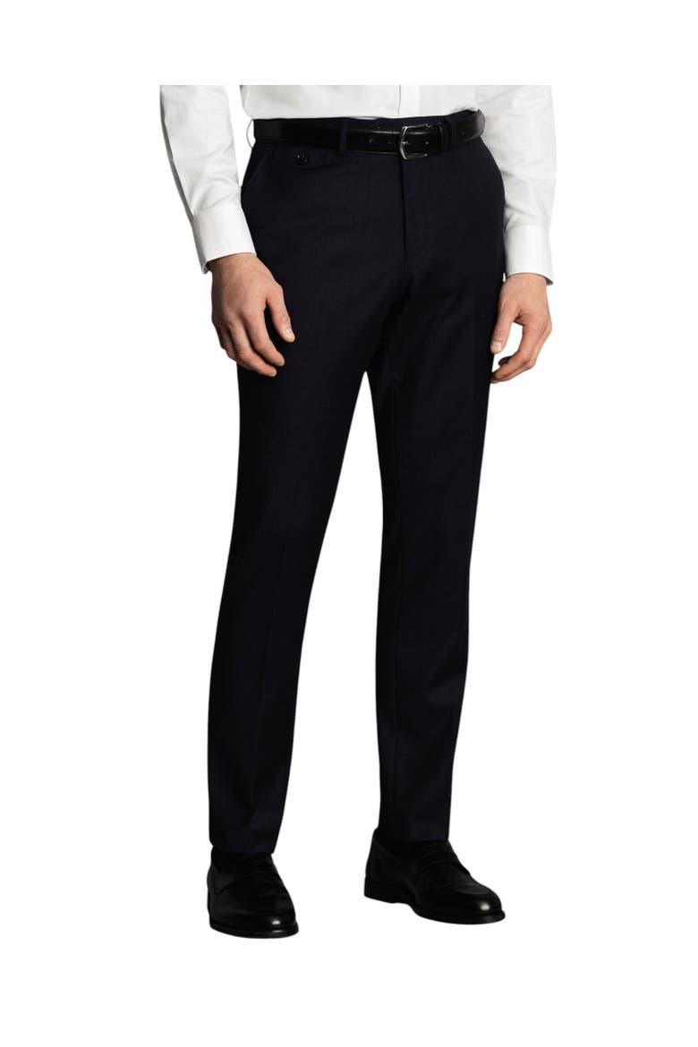 Stretch Wool Trousers, Main, color, Navy