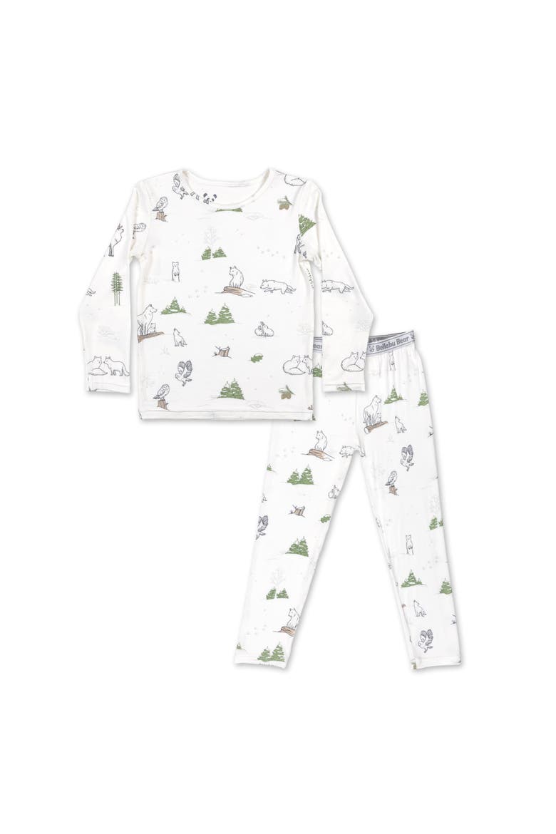 Kids' Winter Forest Animals Set of 2 Piece Pajamas, Main, color, Winter Forest Animals