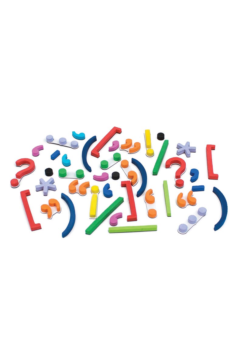 Rainbow Punctuation Marks Magnetic Activities Learning Set, Alternate, color, Multicolored