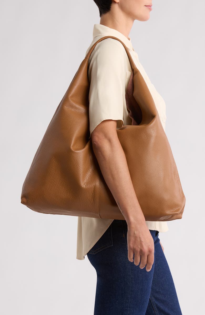 Kurt Geiger London Violet Leather Hobo Bag, Alternate, color, Light/ Pastel Brown