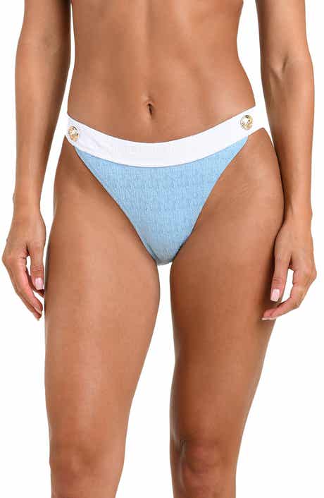Jean Colorblock Bikini Bottoms