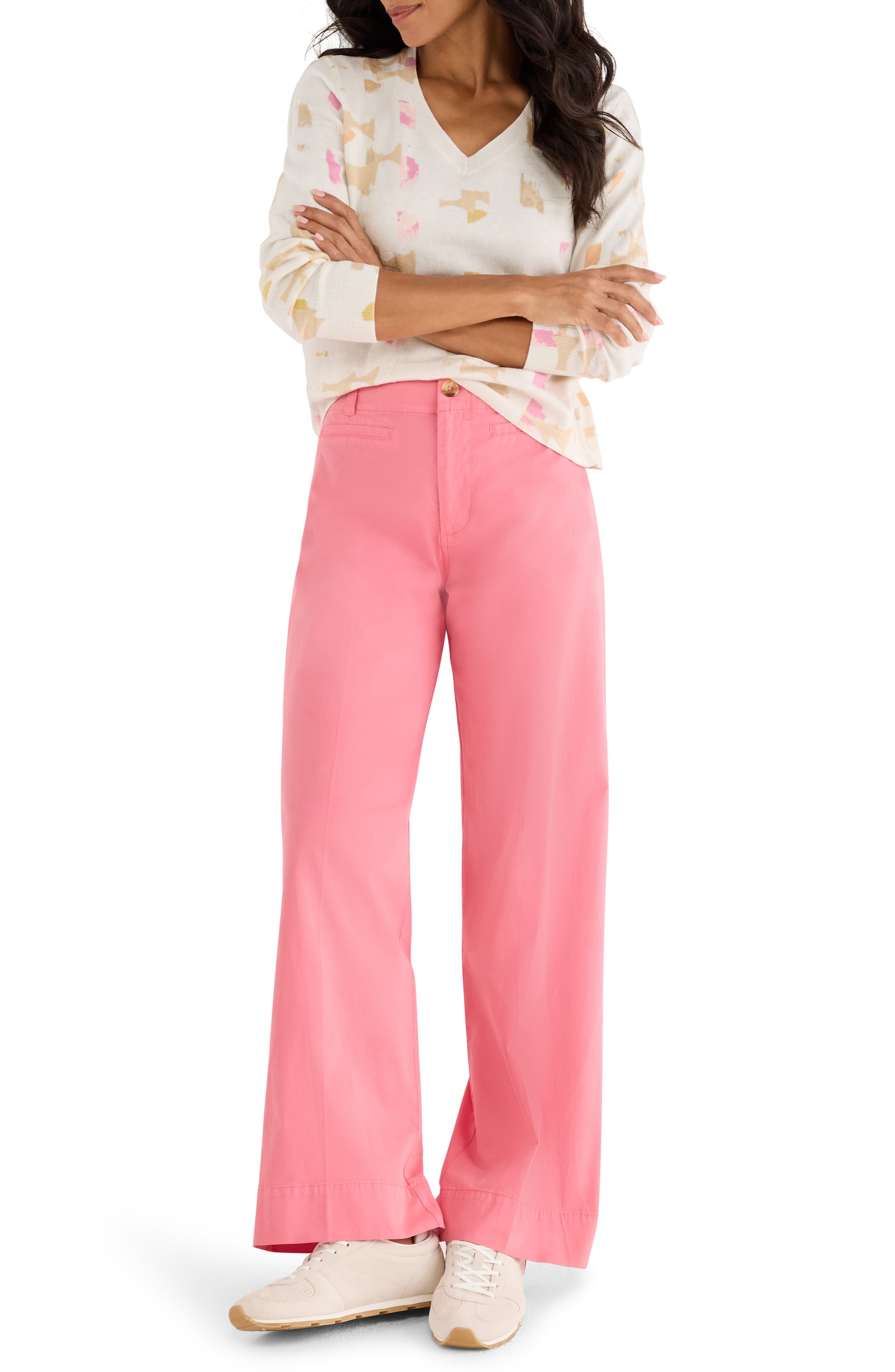 Mod Mix V-Neck Sweater - image 2