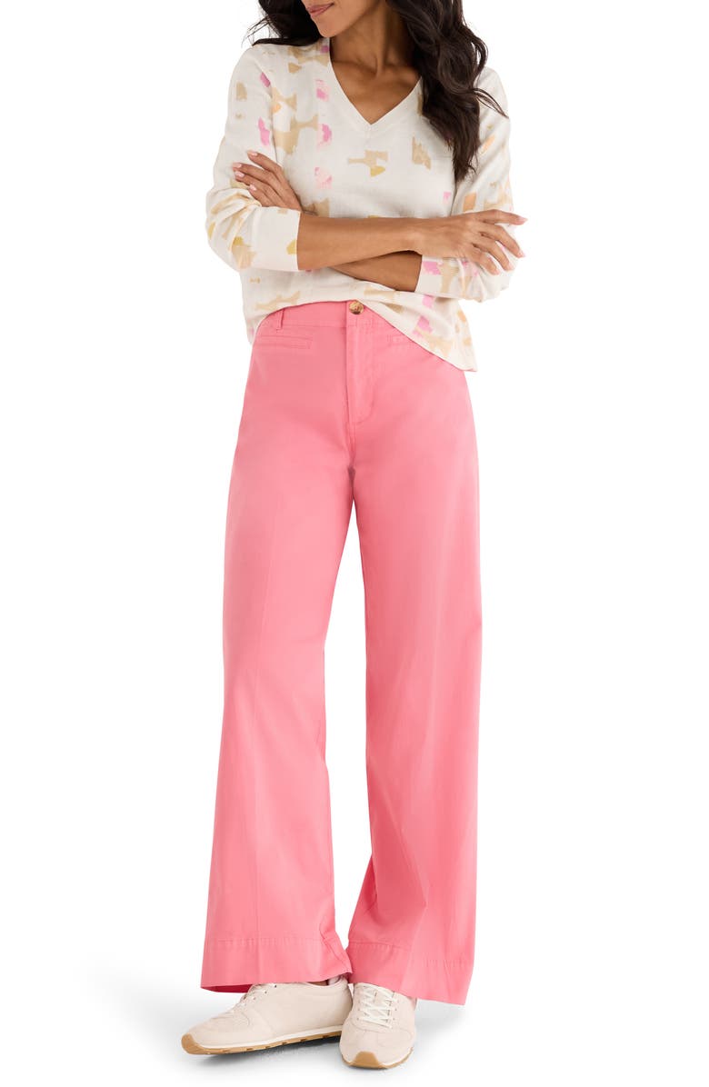 NIC+ZOE Mod Mix V-Neck Sweater, Alternate, color, Cream Multi