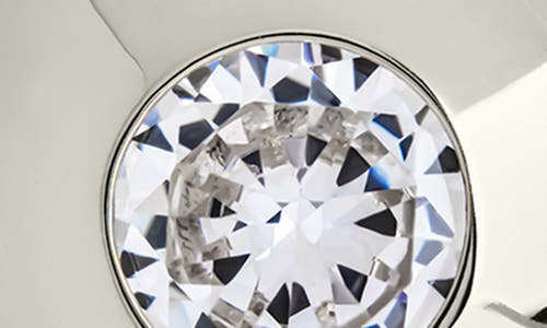 Sterling Forever Zora Cubic Zirconia Dome Stud Earrings In Silver