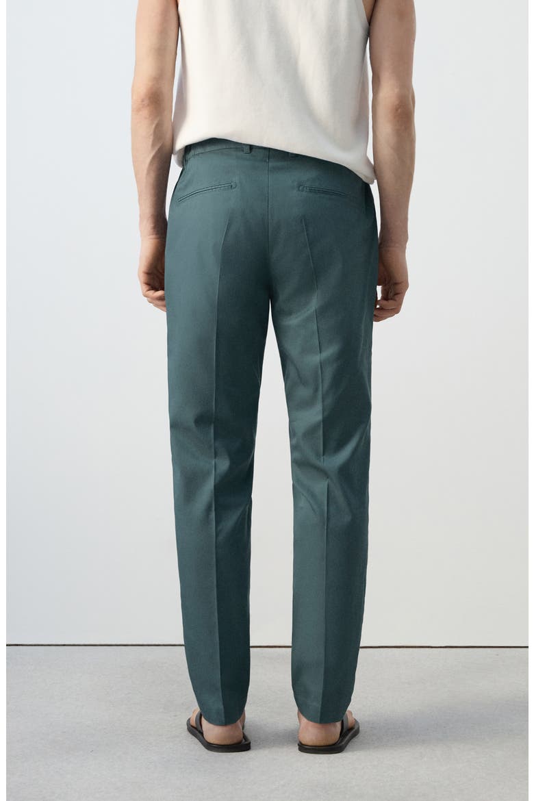 Regular Fit Pleat Front Pants, Alternate, color, FOREST GREEN