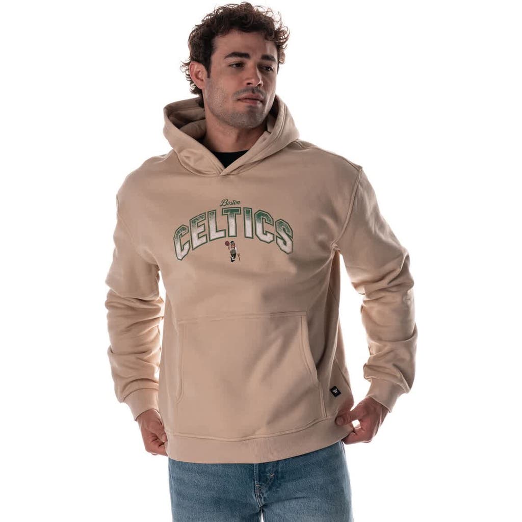 The Wild Collective Unisex Tan Boston Celtics Mantra Premium Hoodie In Blue