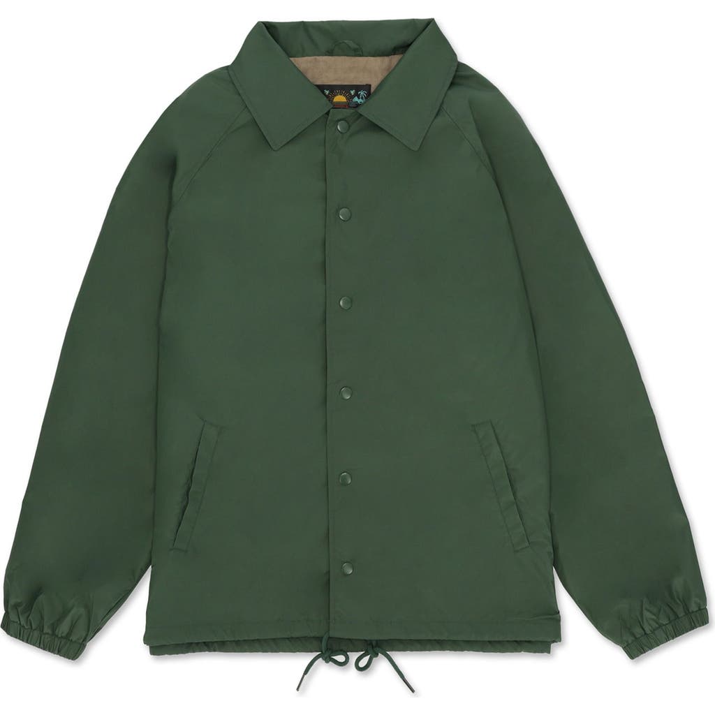 Fortela Coach Nylon Jacket In Green