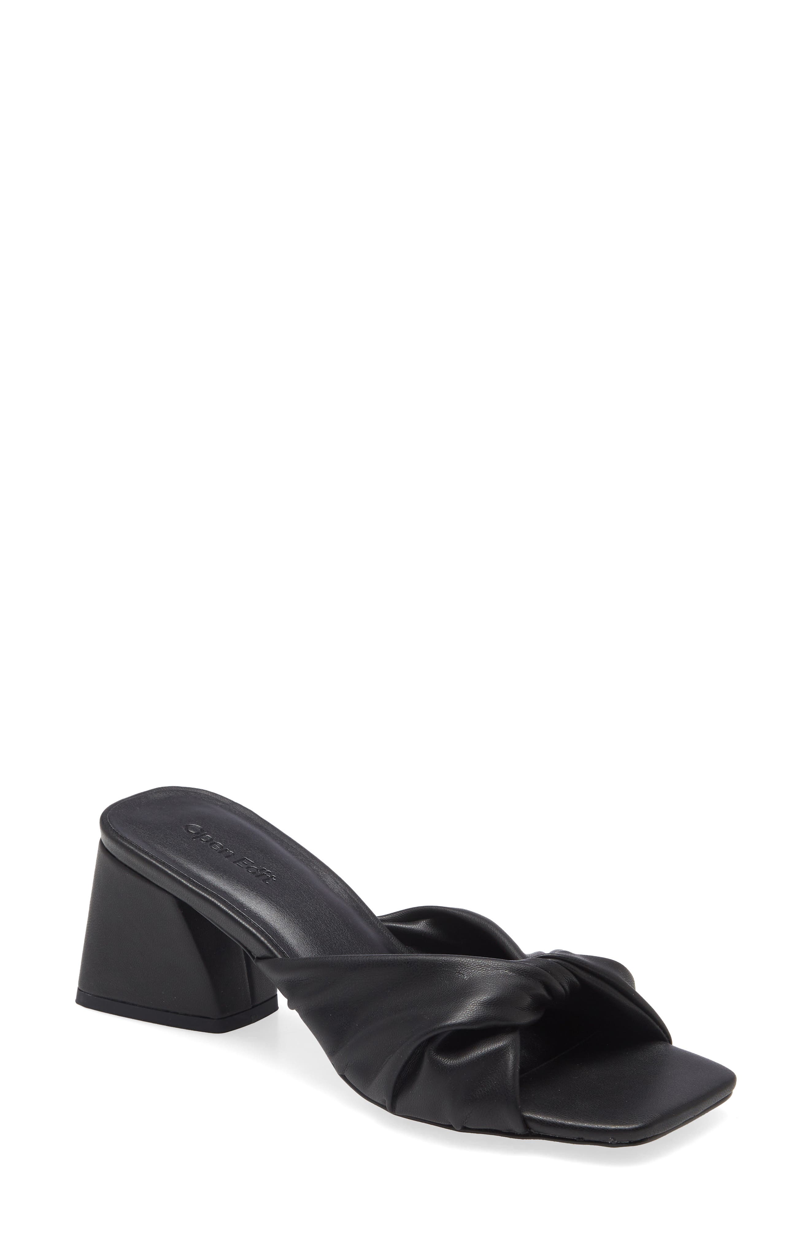 Cora Heel Sandal, Main, color, BLACK