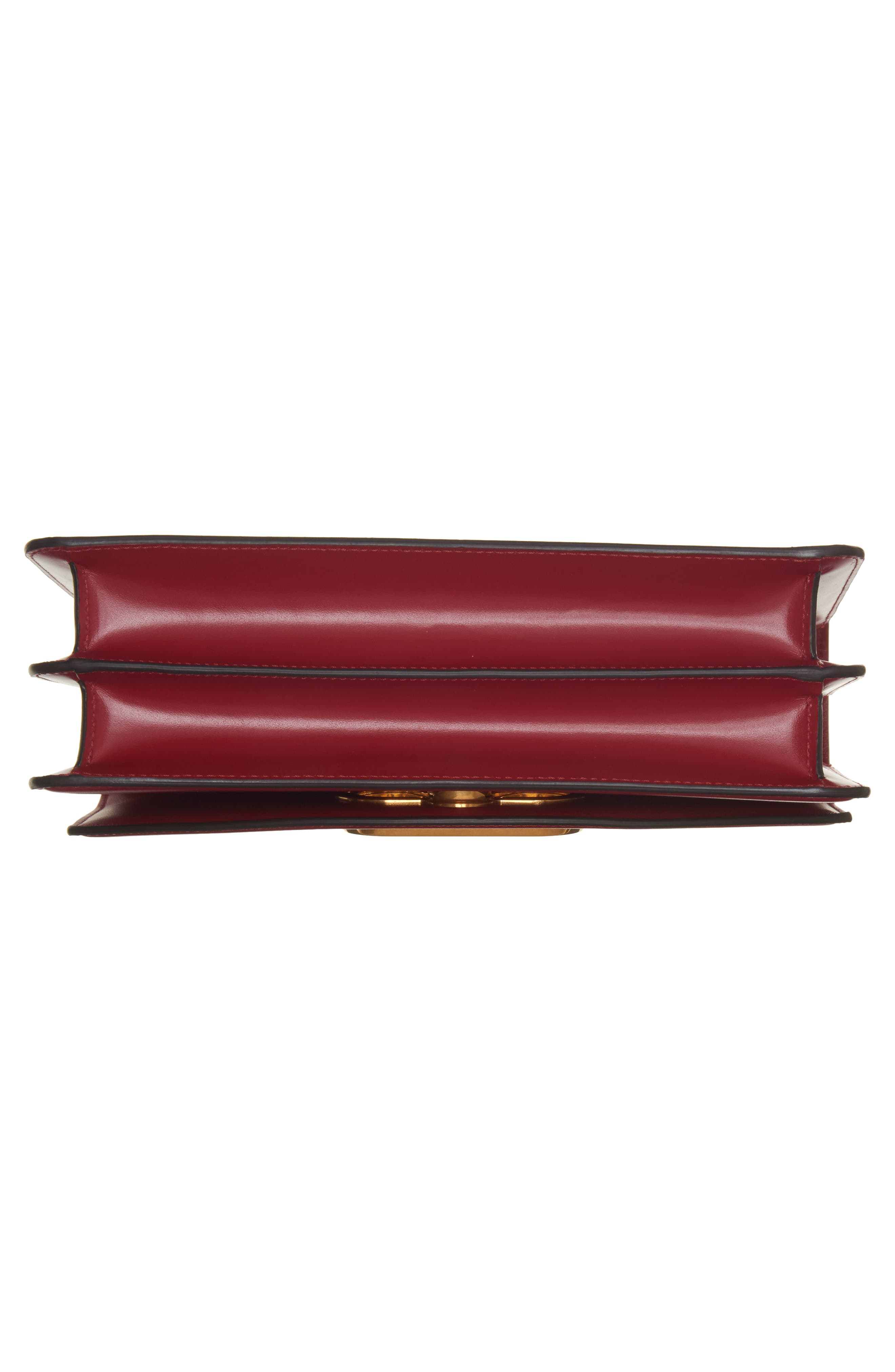 Valentino Garavani DeVain VLOGO Leather Shoulder Bag, Alternate, color, Rosso V