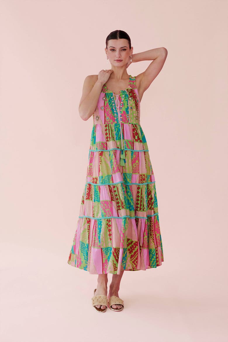 Pegasus Flower Dress, Alternate, color, Pink