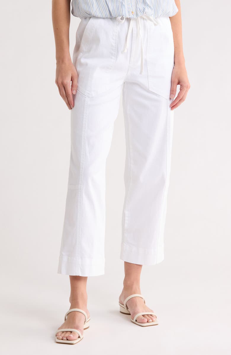 Democracy Ultra Skyrise Paperbag Pants, Main, color, White