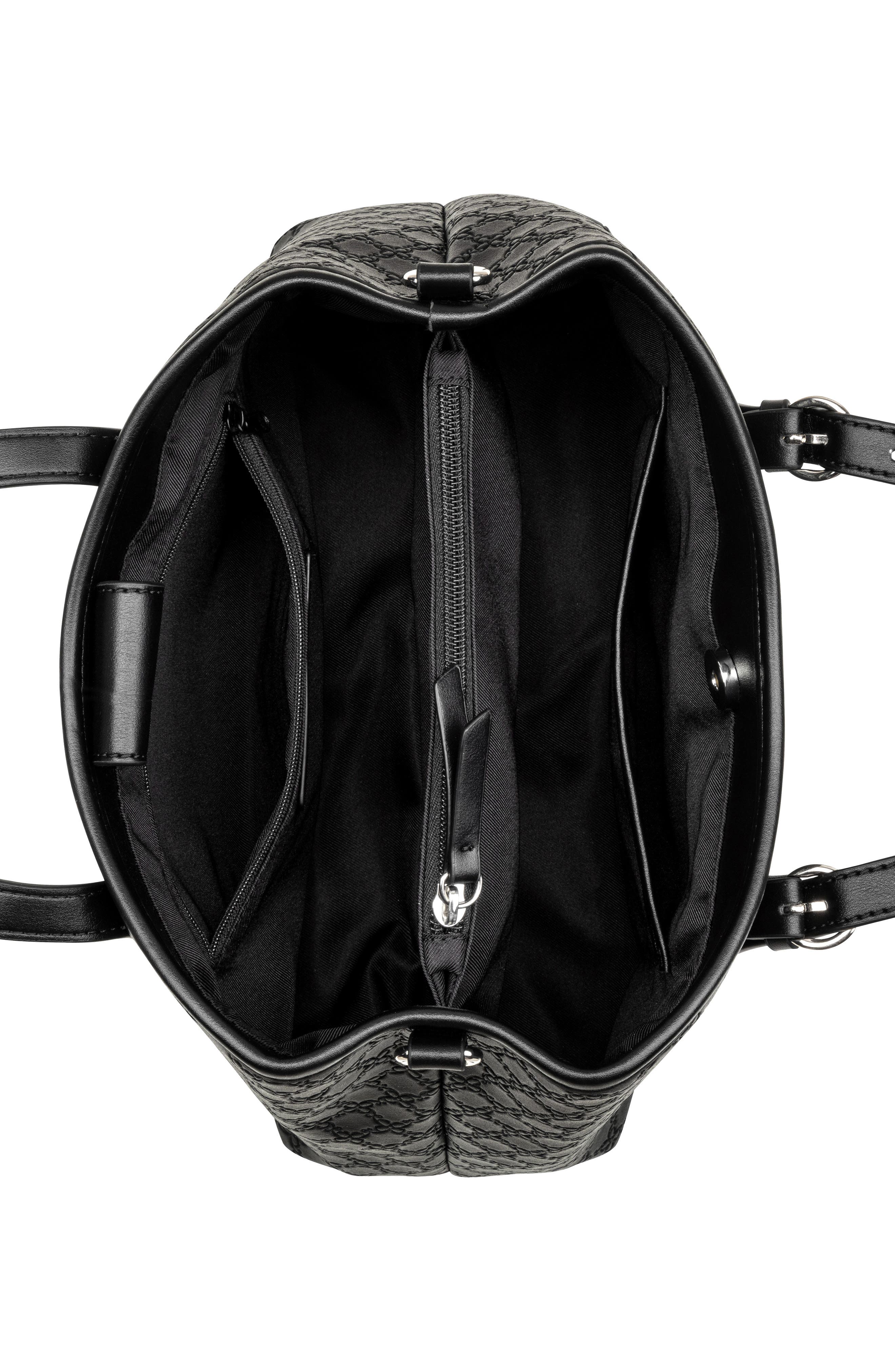 Nine West Kieran Satchel Bag, Alternate, color, Black