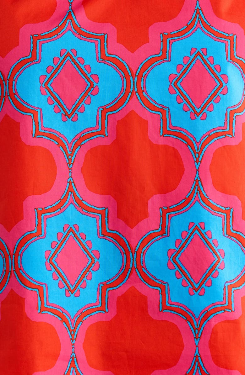 SUGARLIPS Devant Carya Ruffle Cotton Top, Alternate, color, Red Blue