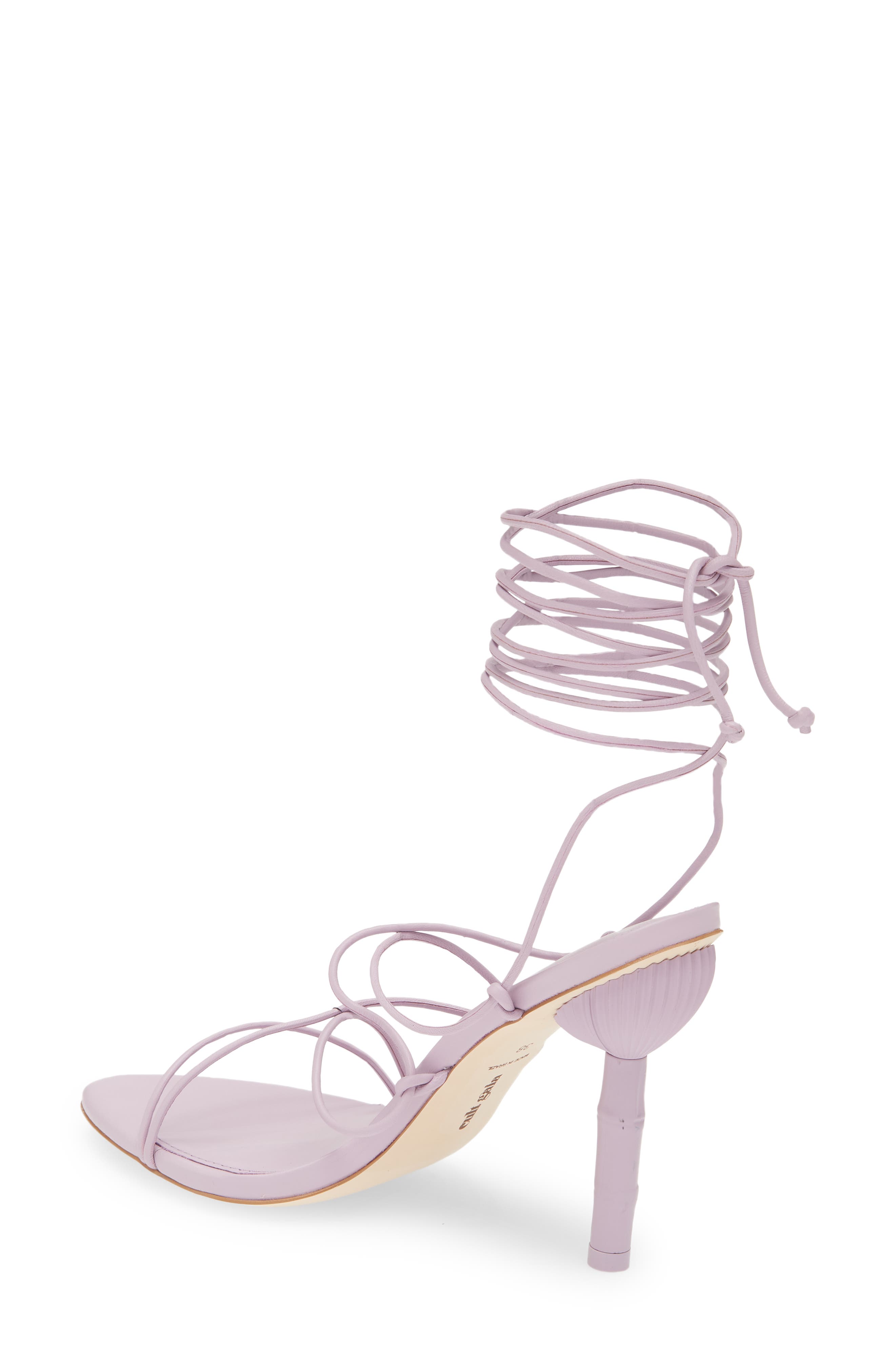 Soleil Ankle Tie Sandal, Alternate, color, DUSTY LILAC