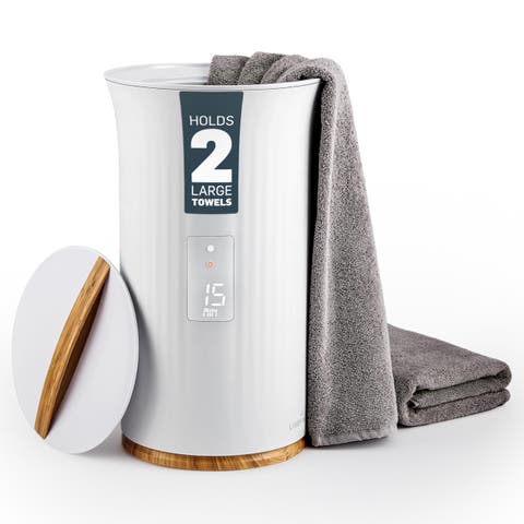 Large Bucket Style Rowel Warmer - White