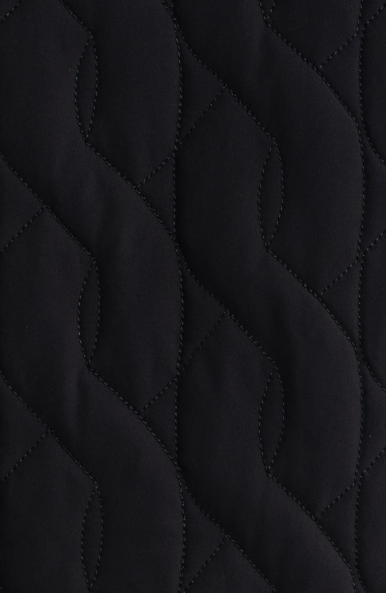 MALBON Vincenzo Quilted Vest, Alternate, color, Black Onyx