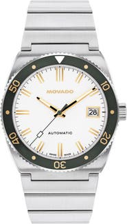 Movado Ondoplan Automatic Bracelet Watch, 39mm