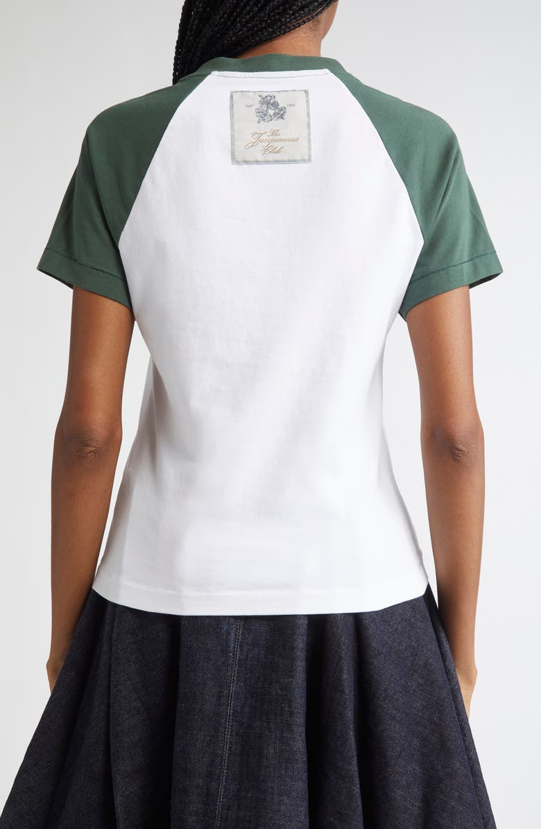 Jacquemus Le Mini T-Shirt Baseball Raglan Sleeve T-Shirt, Alternate, color,