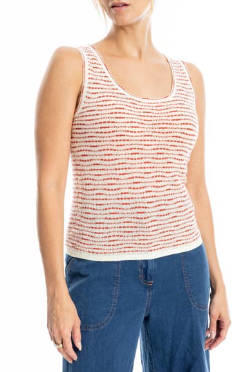 Max Studio Stripe Sweater Tank In Multi