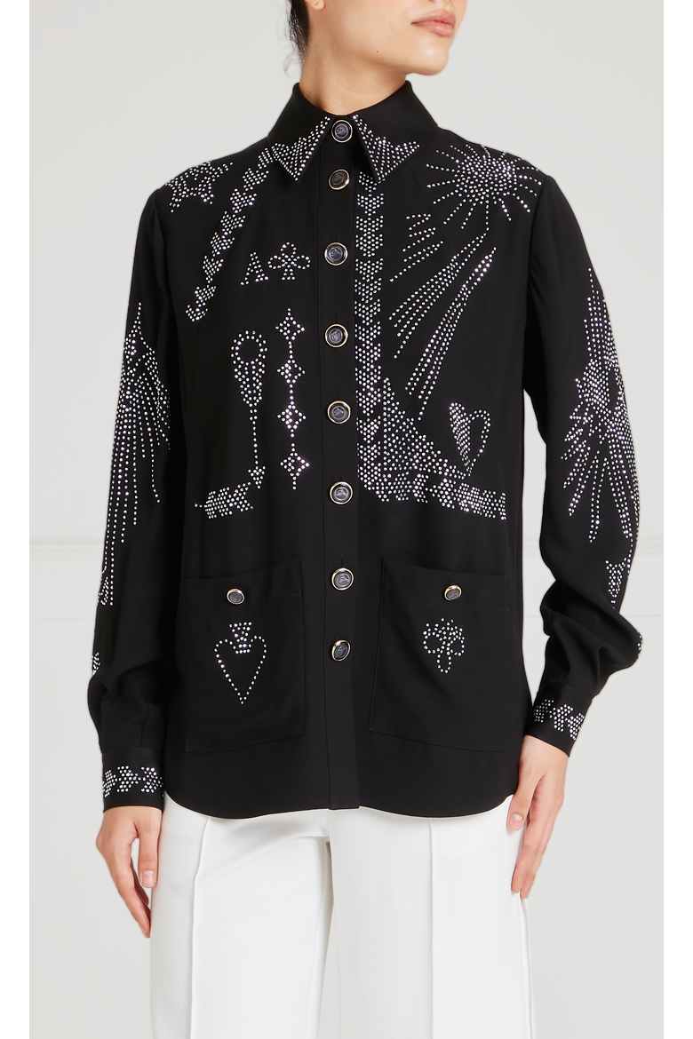 Villanelle Shirt Jacket, Main, color, Black