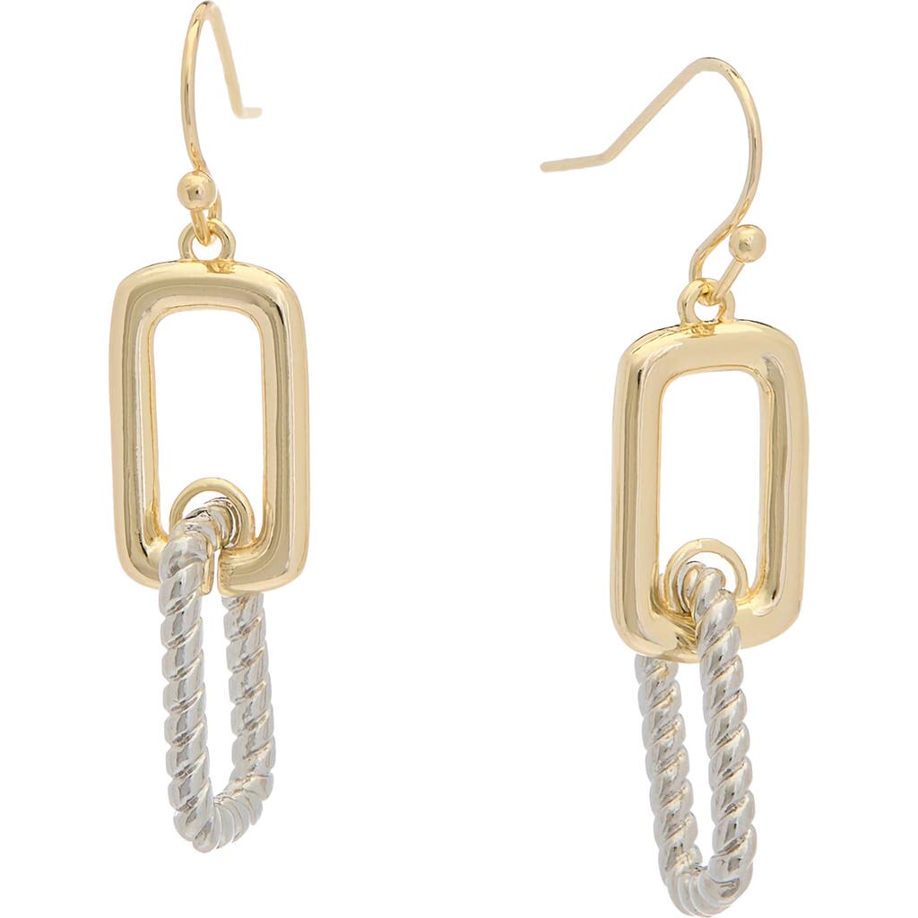 Juvell Two-tone Link Drop Earrings In Multi