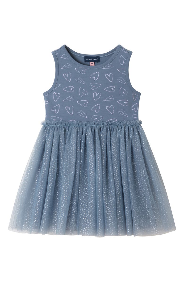 Andy & Evan Kids' Pullover Sweater & Foil Dress Set, Alternate, color, 