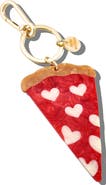 Solar Eclipse Haind Painted Pizza Slice Bag Charm Key Chain