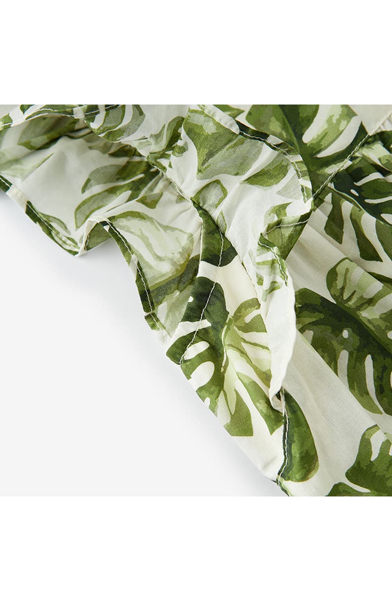 Milkbarn Ruffle Dress, Alternate, color, Island Leaf