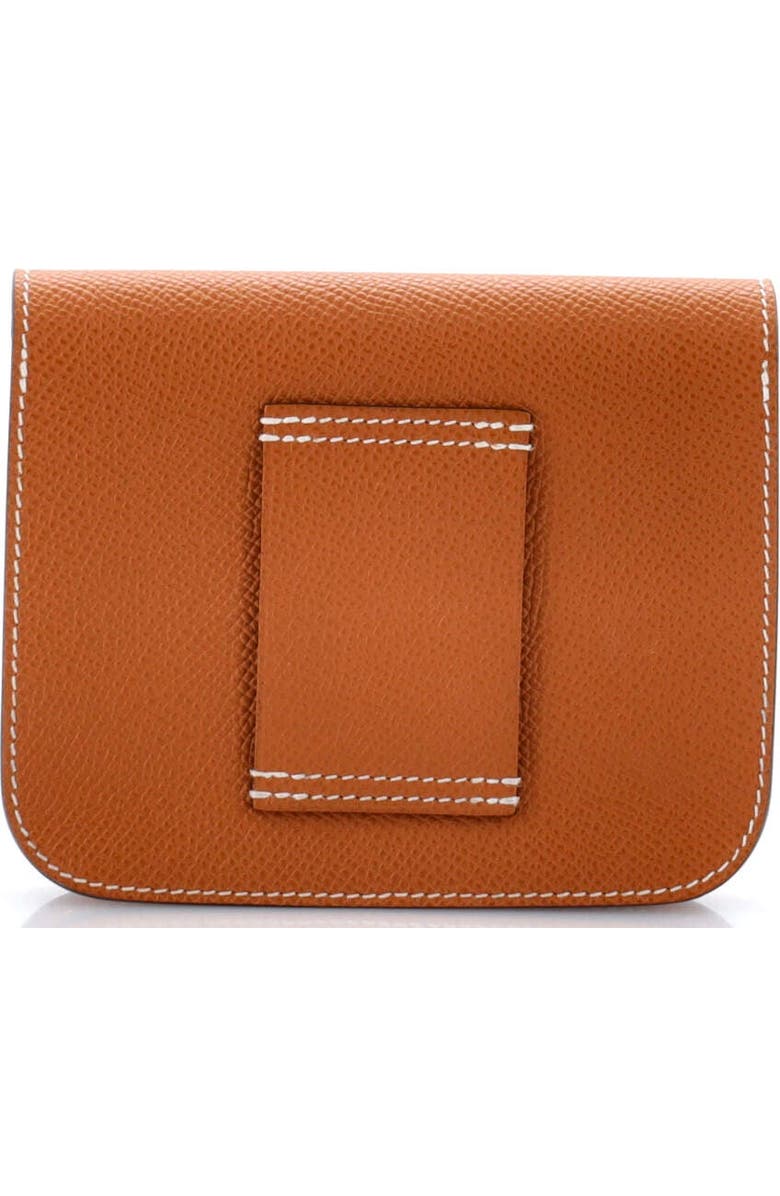 Pre-Owned Hermes Constance Slim Wallet Epsom, Alternate, color, Toffee