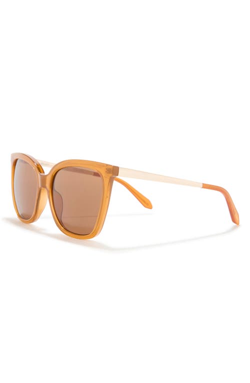 Quay 56mm Video On Square Sunglasses In Brown/brown Lens