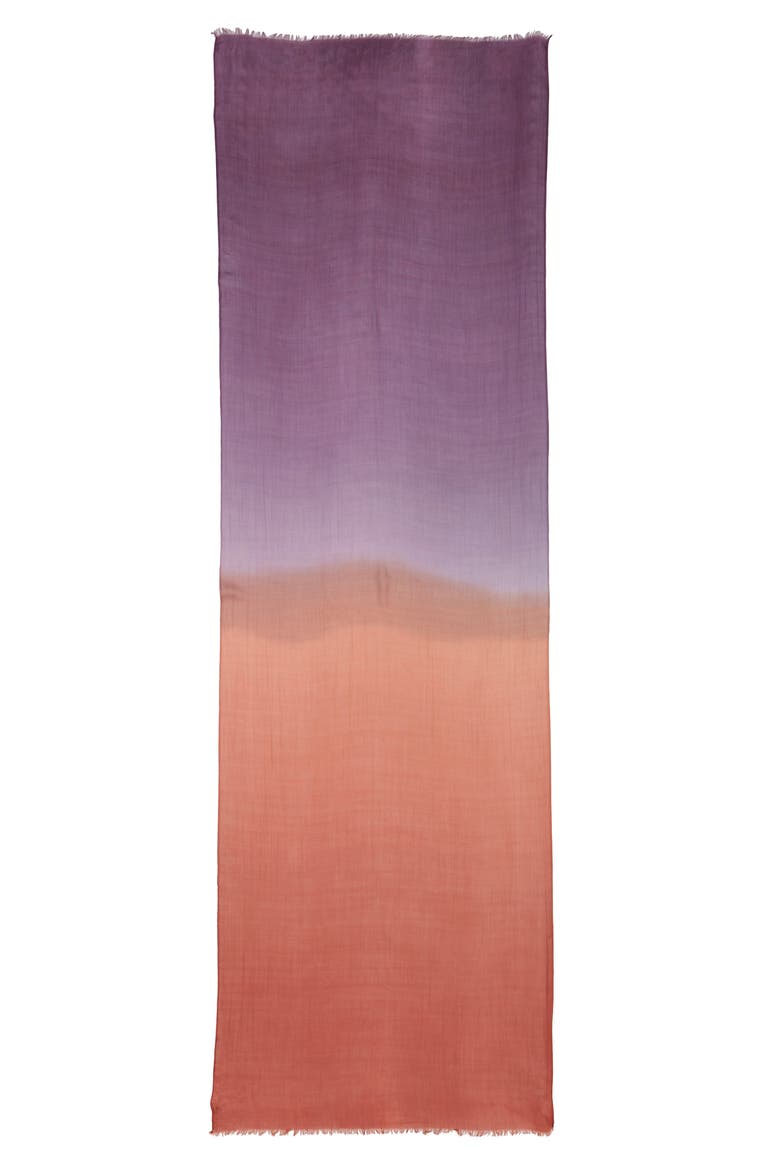 Fringe Trim Scarf, Alternate, color, DARK ORANGE