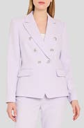 Tahari ASL Double Breasted Twill Blazer