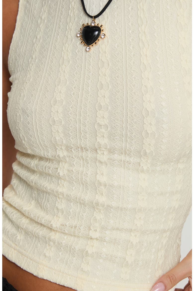 Dystran Lace Crop Tank, Alternate, color, LIGHT BEIGE