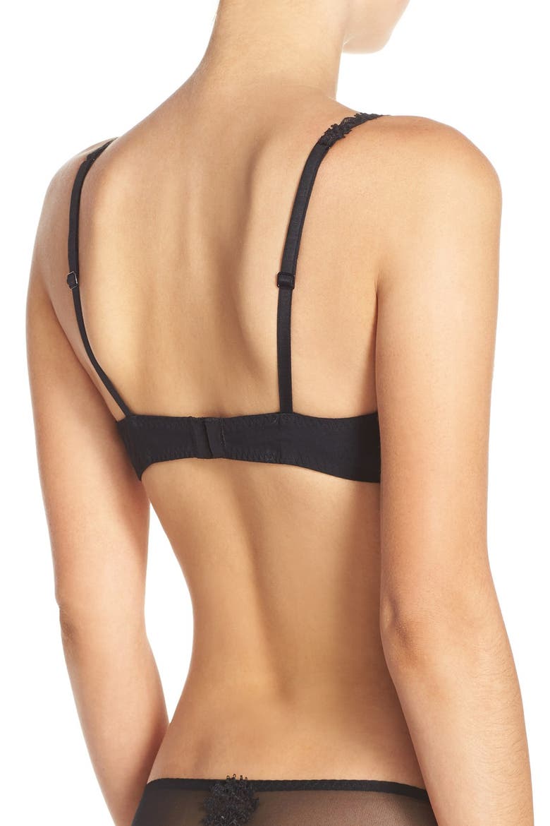 Wish Underwire Demi Bra, Alternate, color, BLACK