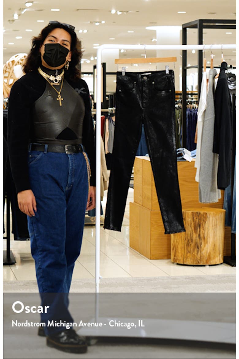 High Waist Coated Jeans video