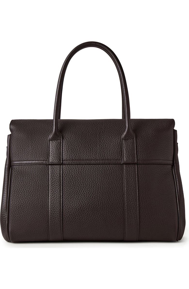 Mulberry Bayswater Leather Satchel, Alternate, color, Ebony