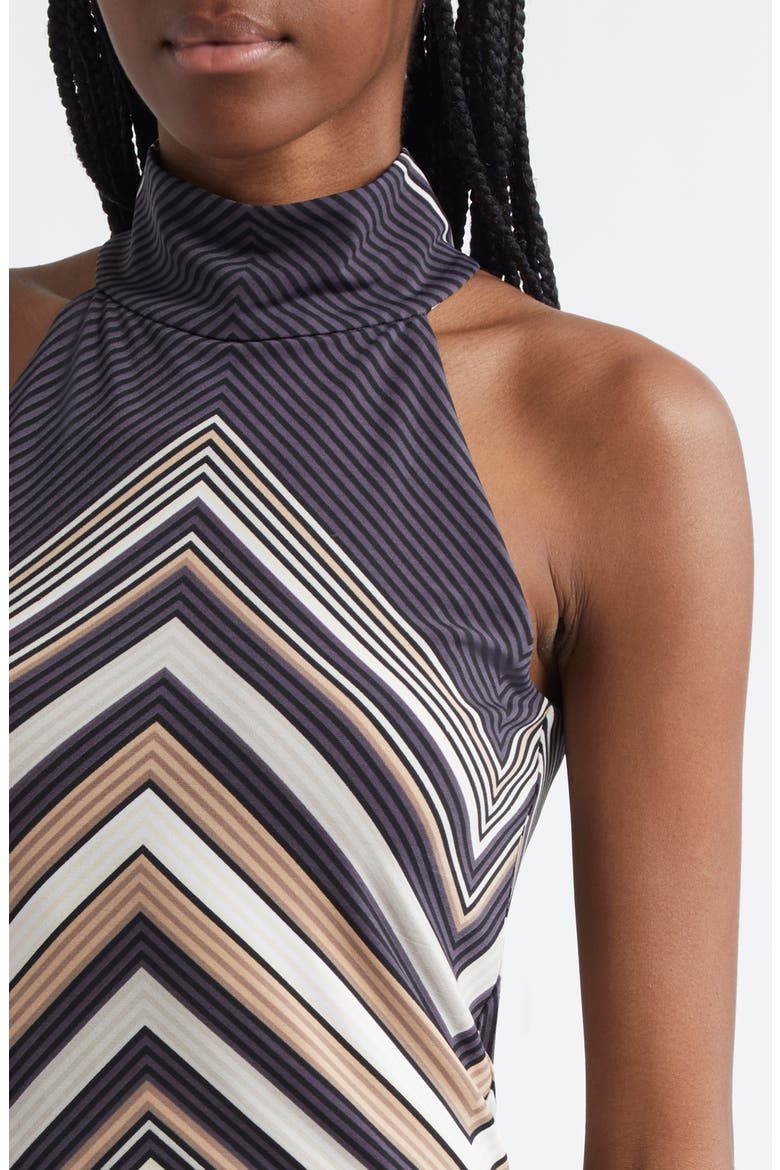 Jenna Chevron Sleeveless Top, Alternate, color, BLACK CHEVRON