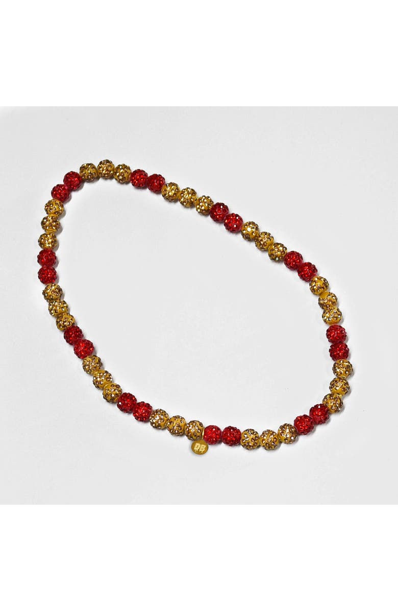 The Drip Bros Inferno Drip Team Spirit Baseball and Sports Necklace, Main, color, Red Adult