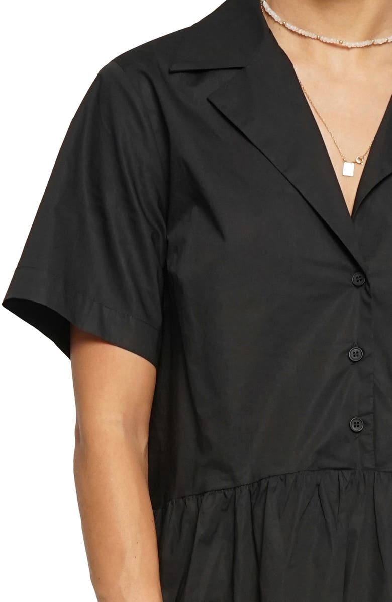 Know One Cares Notch Collar Midi Shirtdress, Alternate, color,
