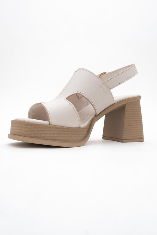 Forever & Always Shoes Zennia Leather Platform Sandal