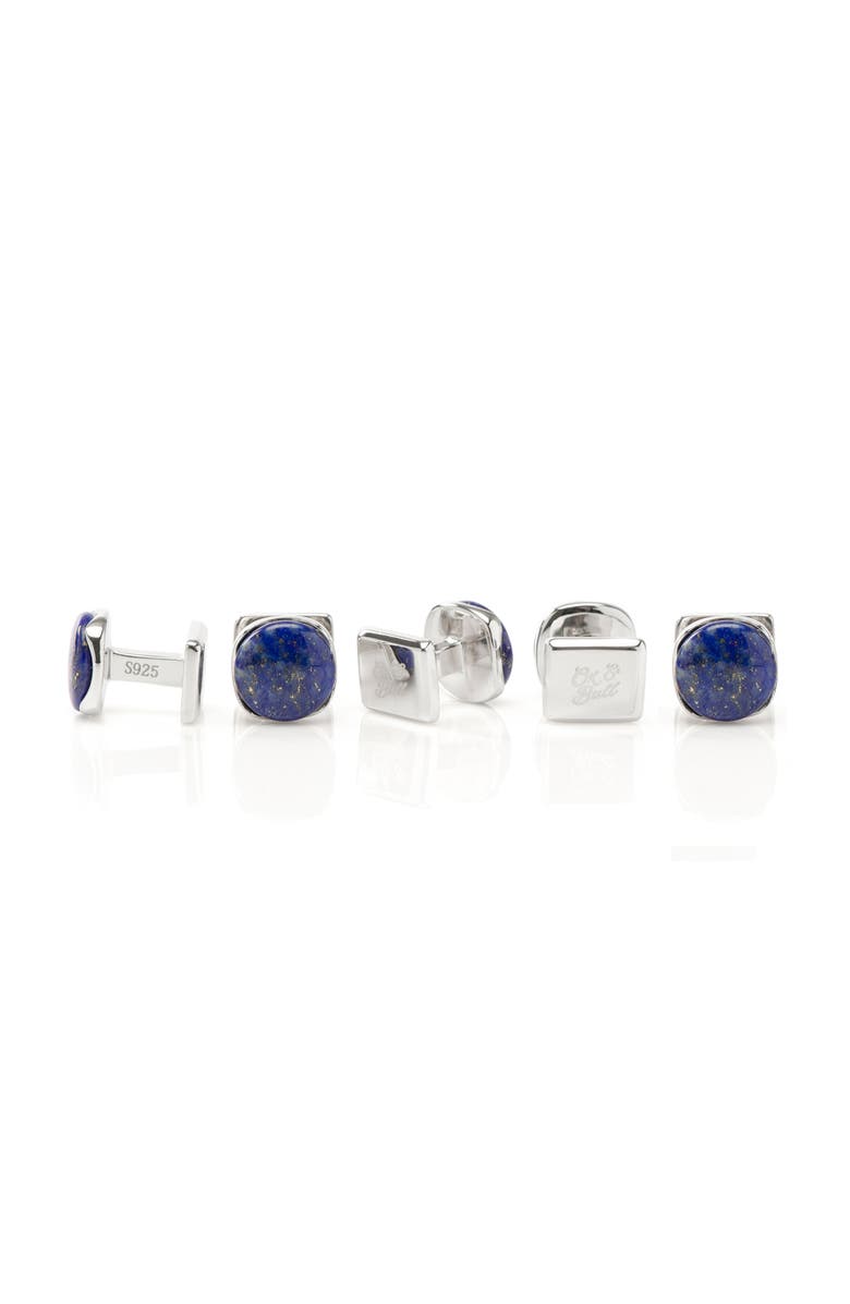 Cufflinks, Inc. Lapis Cuff Links & Studs Set, Alternate, color,