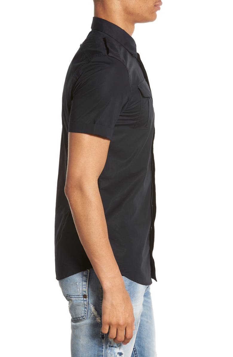 DIESEL<sup>®</sup> 'Haul' Extra Trim Fit Short Sleeve Military Shirt, Alternate, color, 